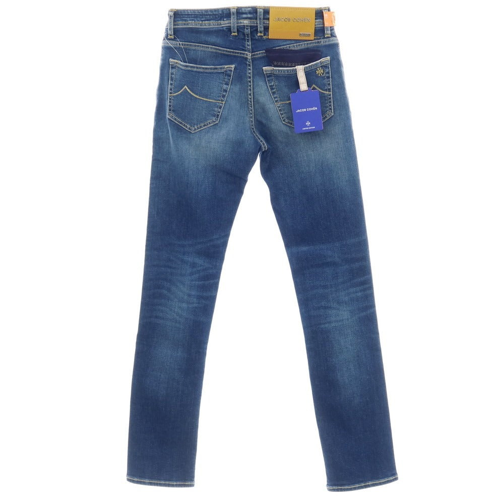 【中古】【未使用】ヤコブコーエン JACOB COHEN NICK LTD ストレッチ コットンエラストマルチエステル デニムパンツ ジーンズ ブルー【サイズ28】【 状態ランクS 】【 メンズ 】