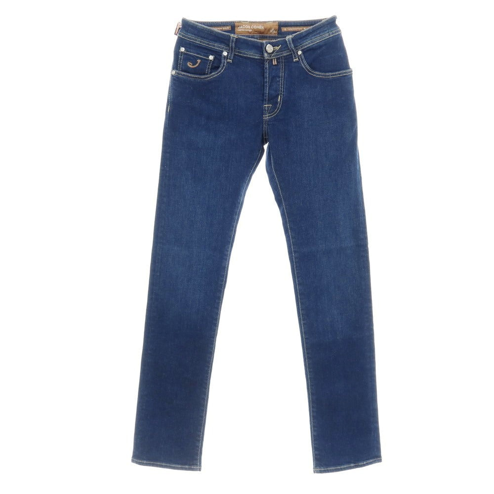 【中古】【未使用】ヤコブコーエン JACOB COHEN NICK LTD ストレッチ コットンエラストマルチエステル デニムパンツ ジーンズ ネイビー【サイズ28】【 状態ランクS 】【 メンズ 】