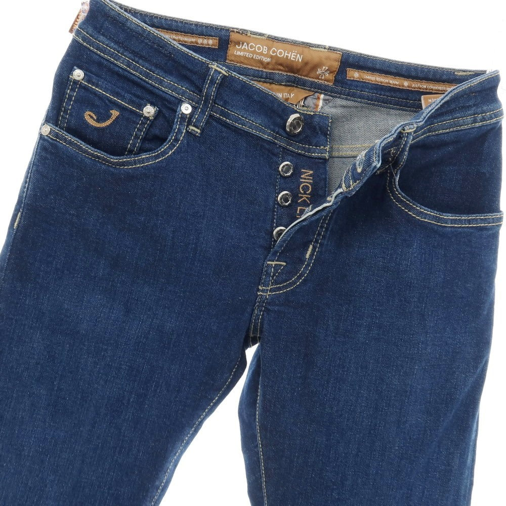 【中古】【未使用】ヤコブコーエン JACOB COHEN NICK LTD ストレッチ コットンエラストマルチエステル デニムパンツ ジーンズ ネイビー【サイズ28】【 状態ランクS 】【 メンズ 】