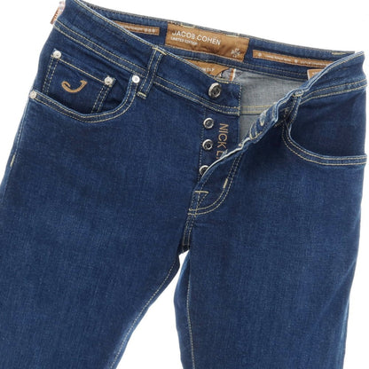 【中古】【未使用】ヤコブコーエン JACOB COHEN NICK LTD ストレッチ コットンエラストマルチエステル デニムパンツ ジーンズ ネイビー【サイズ28】【 状態ランクS 】【 メンズ 】