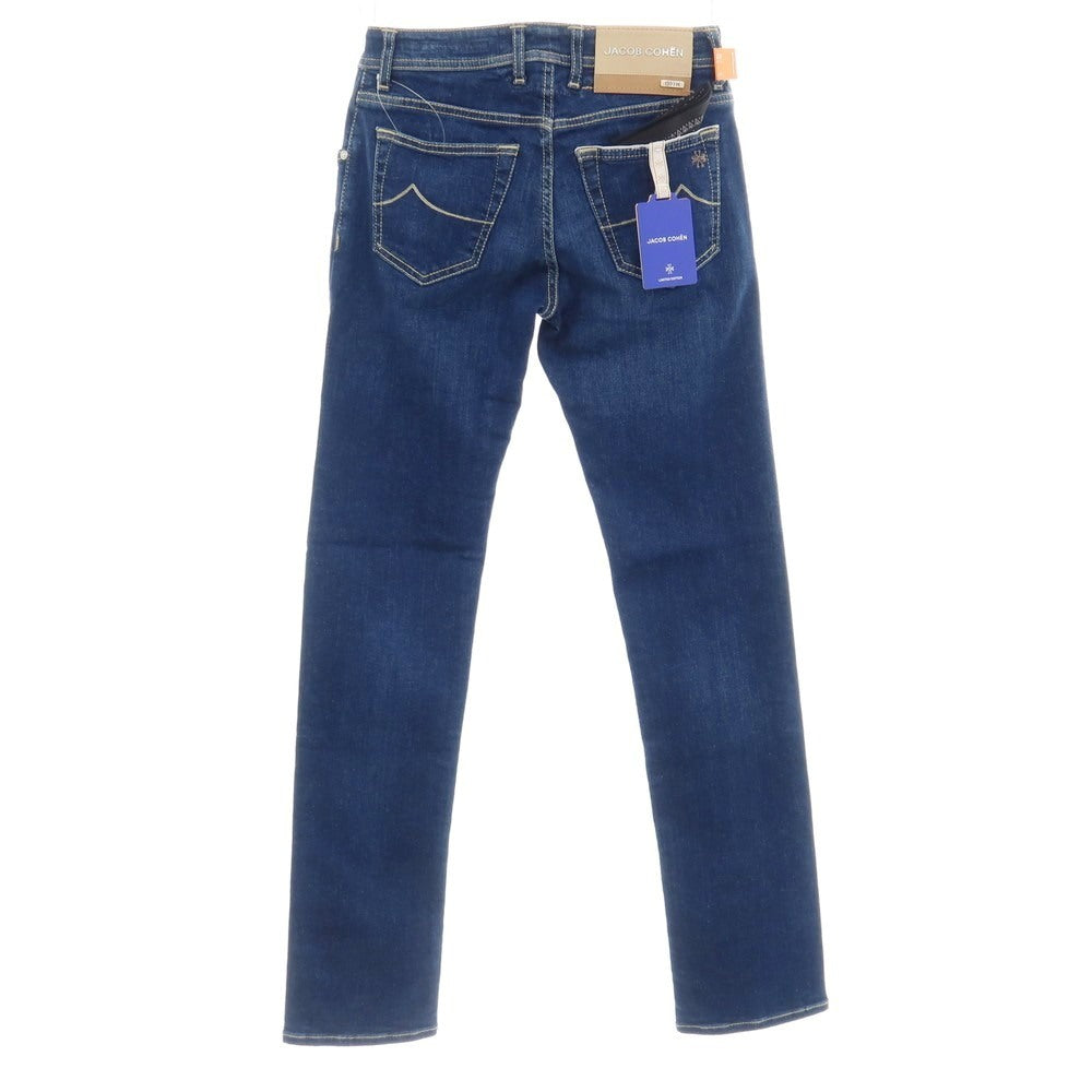 【中古】【未使用】ヤコブコーエン JACOB COHEN NICK LTD ストレッチ コットンエラストマルチエステル デニムパンツ ジーンズ ネイビー【サイズ28】【 状態ランクS 】【 メンズ 】