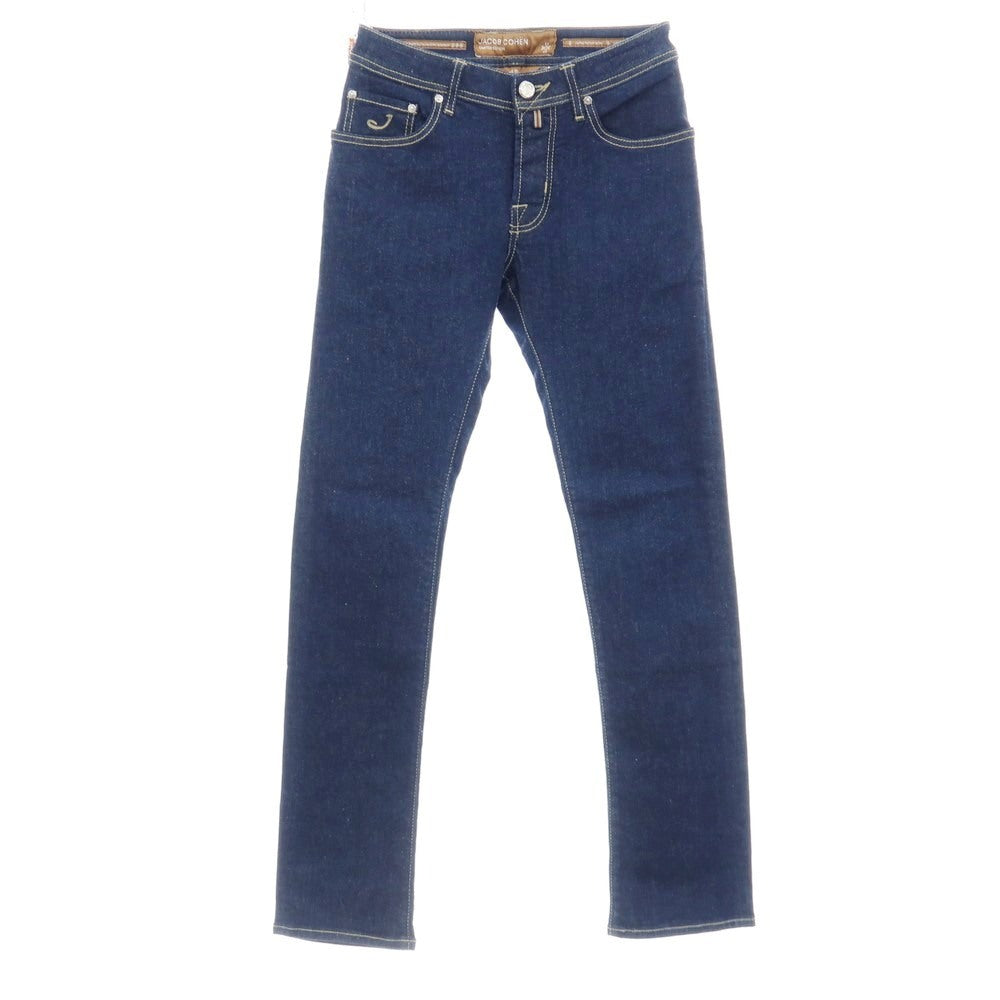 【中古】【未使用】ヤコブコーエン JACOB COHEN NICK LTD ストレッチ コットンエラストマルチエステル デニムパンツ ジーンズ ネイビー【サイズ28】【 状態ランクS 】【 メンズ 】