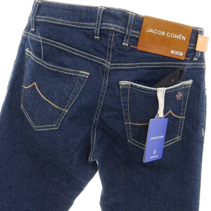 【中古】【未使用】ヤコブコーエン JACOB COHEN NICK LTD ストレッチ コットンエラストマルチエステル デニムパンツ ジーンズ ネイビー【サイズ28】【 状態ランクS 】【 メンズ 】