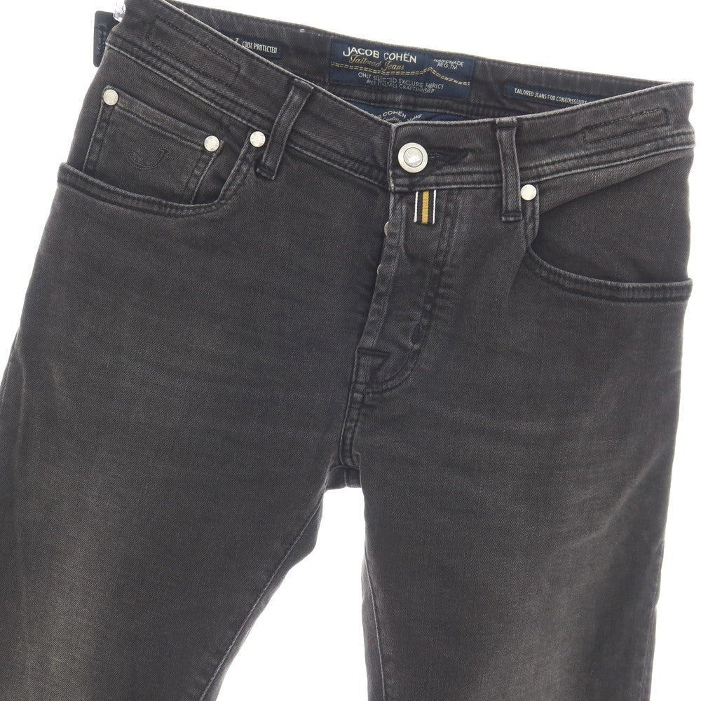 【中古】【未使用】ヤコブコーエン JACOB COHEN J622 LIMITED EDITION ストレッチ コットンポリエステル デニムパンツ グレーブラック【サイズ28】【 状態ランクS 】【 メンズ 】