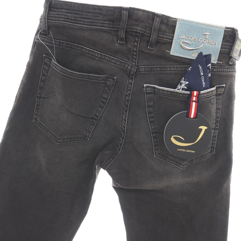 【中古】【未使用】ヤコブコーエン JACOB COHEN J622 LIMITED EDITION ストレッチ コットンポリエステル デニムパンツ グレーブラック【サイズ28】【 状態ランクS 】【 メンズ 】