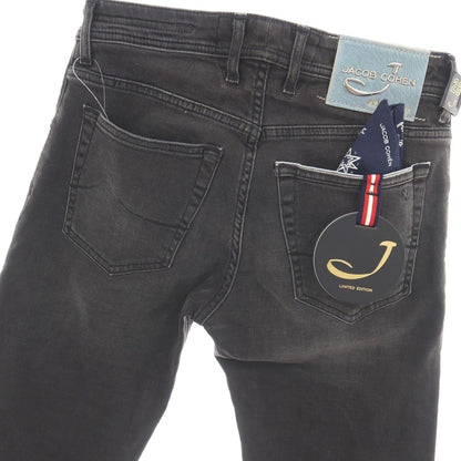 【中古】【未使用】ヤコブコーエン JACOB COHEN J622 LIMITED EDITION ストレッチ コットンポリエステル デニムパンツ グレーブラック【サイズ28】【 状態ランクS 】【 メンズ 】