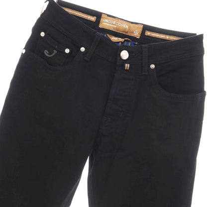 【中古】【未使用】ヤコブコーエン JACOB COHEN BARD LTD ストレッチ コットンモダールエラストマルチエステル デニムパンツ ブラック【サイズ28】【 状態ランクS 】【 メンズ 】