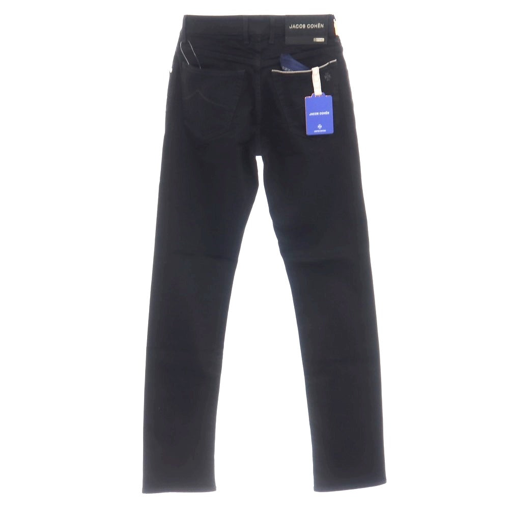 【中古】【未使用】ヤコブコーエン JACOB COHEN BARD LTD ストレッチ コットンモダールエラストマルチエステル デニムパンツ ブラック【サイズ28】【 状態ランクS 】【 メンズ 】