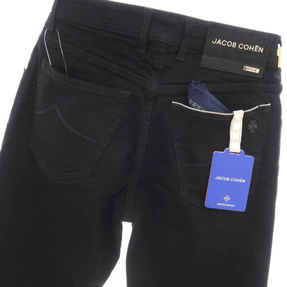 【中古】【未使用】ヤコブコーエン JACOB COHEN BARD LTD ストレッチ コットンモダールエラストマルチエステル デニムパンツ ブラック【サイズ28】【 状態ランクS 】【 メンズ 】