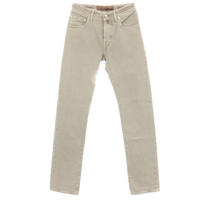 【中古】【未使用】ヤコブコーエン JACOB COHEN J688 LIMITED EDITION コットンポリウレタン デニムパンツ グレーベージュ【サイズ28】【 状態ランクS 】【 メンズ 】