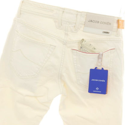 【中古】【未使用】ヤコブコーエン JACOB COHEN NICK LTD LIMITED EDITION コットンポリウレタン デニムパンツ ホワイト【サイズ28】【 状態ランクS 】【 メンズ 】