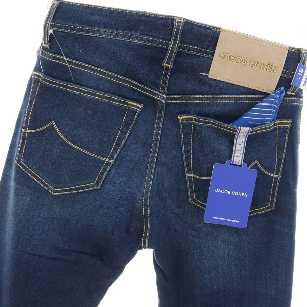 【中古】【未使用】ヤコブコーエン JACOB COHEN BARD ストレッチ レーヨンコットンリヨセルポリエステル デニムパンツ ジーンズ ネイビー【サイズ28】【 状態ランクS 】【 メンズ 】