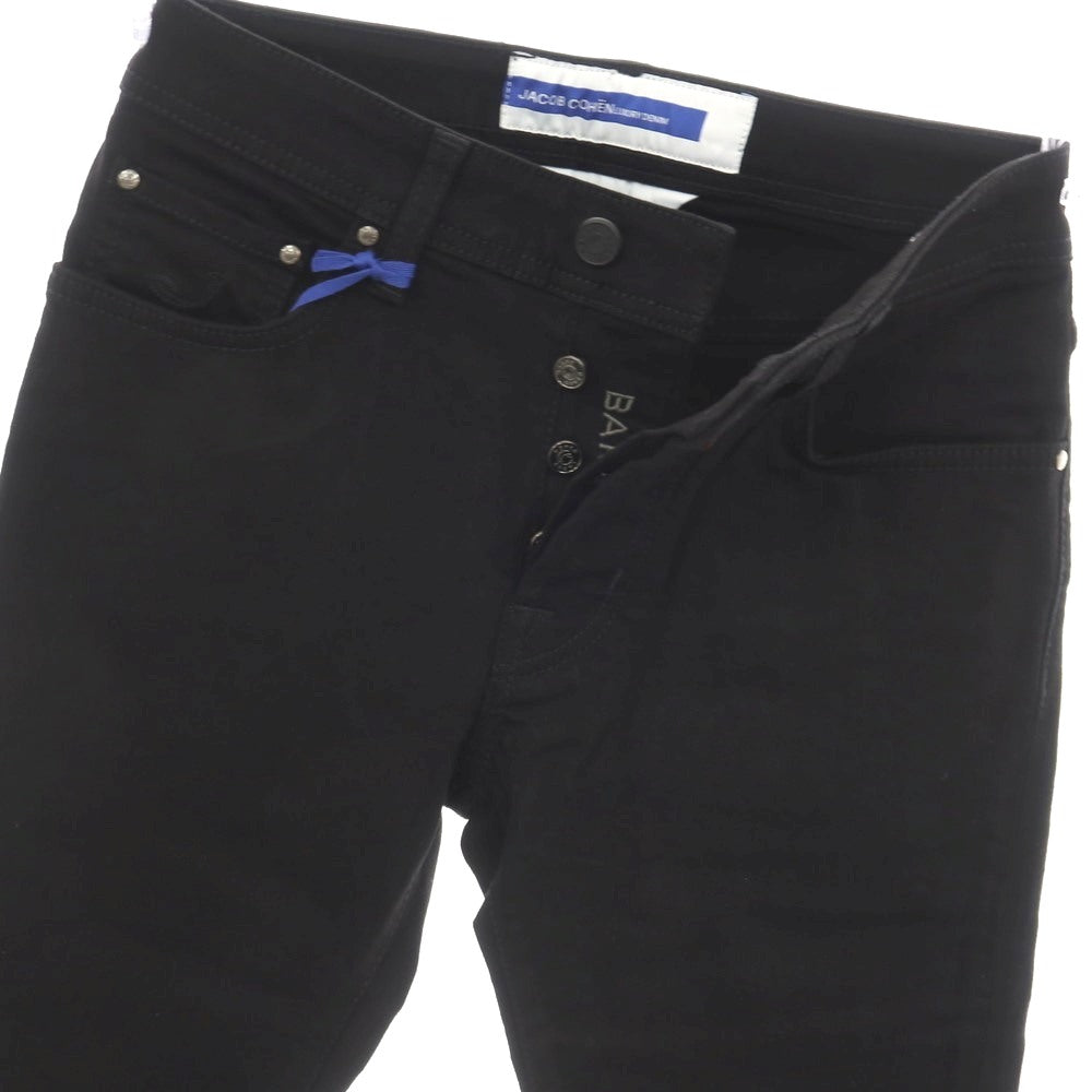 【中古】【未使用】ヤコブコーエン JACOB COHEN BARD ストレッチ コットンポリエスエル デニムパンツ ブラック【サイズ28】【 状態ランクS 】【 メンズ 】
