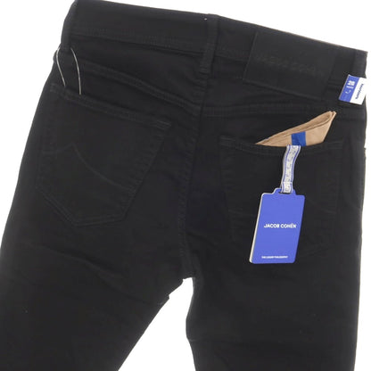 【中古】【未使用】ヤコブコーエン JACOB COHEN BARD ストレッチ コットンポリエスエル デニムパンツ ブラック【サイズ28】【 状態ランクS 】【 メンズ 】