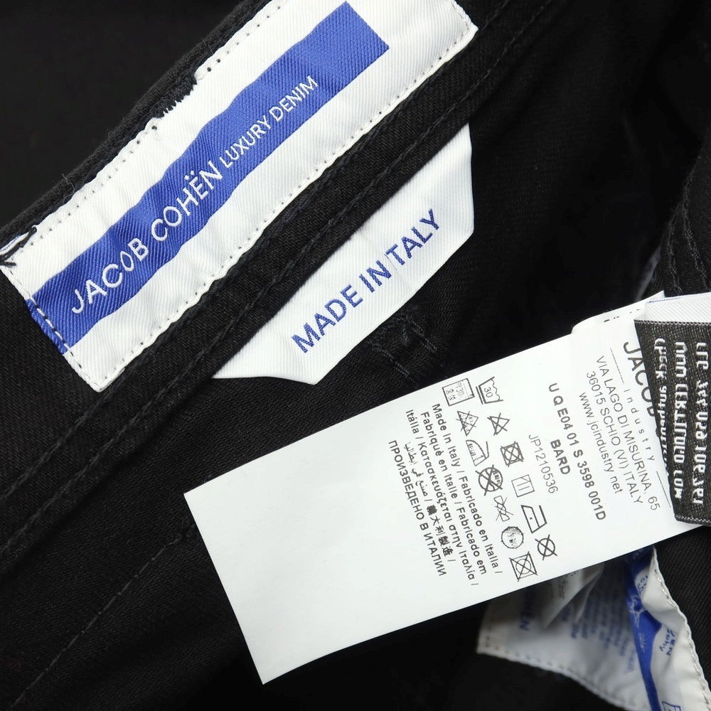 【中古】【未使用】ヤコブコーエン JACOB COHEN BARD ストレッチ コットンポリエスエル デニムパンツ ブラック【サイズ28】【 状態ランクS 】【 メンズ 】