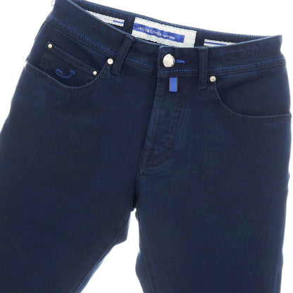 【中古】【未使用】ヤコブコーエン JACOB COHEN BARD ストレッチ コットンモダールポリエステル デニムパンツ ネイビー【サイズ28】【 状態ランクS 】【 メンズ 】