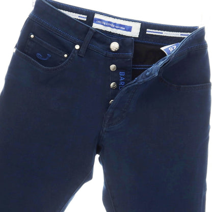 【中古】【未使用】ヤコブコーエン JACOB COHEN BARD ストレッチ コットンモダールポリエステル デニムパンツ ネイビー【サイズ28】【 状態ランクS 】【 メンズ 】