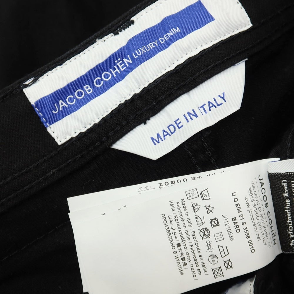 【中古】ヤコブコーエン JACOB COHEN BARD ストレッチ コットンポリエスエル デニムパンツ ブラック【サイズ28】【 状態ランクA 】【 メンズ 】