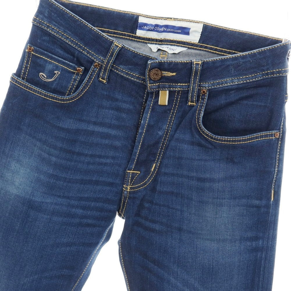 【中古】ヤコブコーエン JACOB COHEN BARD ストレッチ レーヨンコットンリヨセルポリエステル デニムパンツ ジーンズ ネイビーブルー【サイズ28】【 状態ランクA 】【 メンズ 】