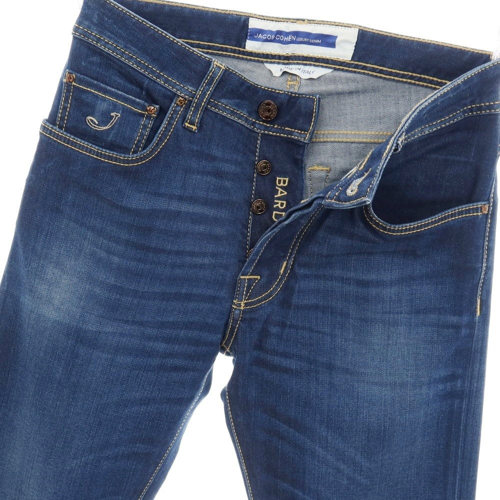 【中古】ヤコブコーエン JACOB COHEN BARD ストレッチ レーヨンコットンリヨセルポリエステル デニムパンツ ジーンズ ネイビーブルー【サイズ28】【 状態ランクA 】【 メンズ 】