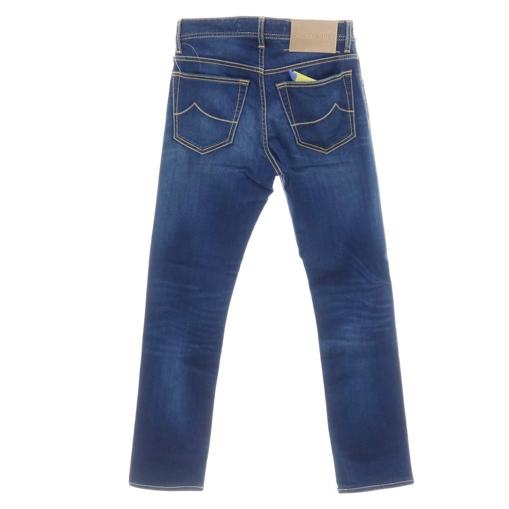【中古】ヤコブコーエン JACOB COHEN BARD ストレッチ レーヨンコットンリヨセルポリエステル デニムパンツ ジーンズ ネイビーブルー【サイズ28】【 状態ランクA 】【 メンズ 】