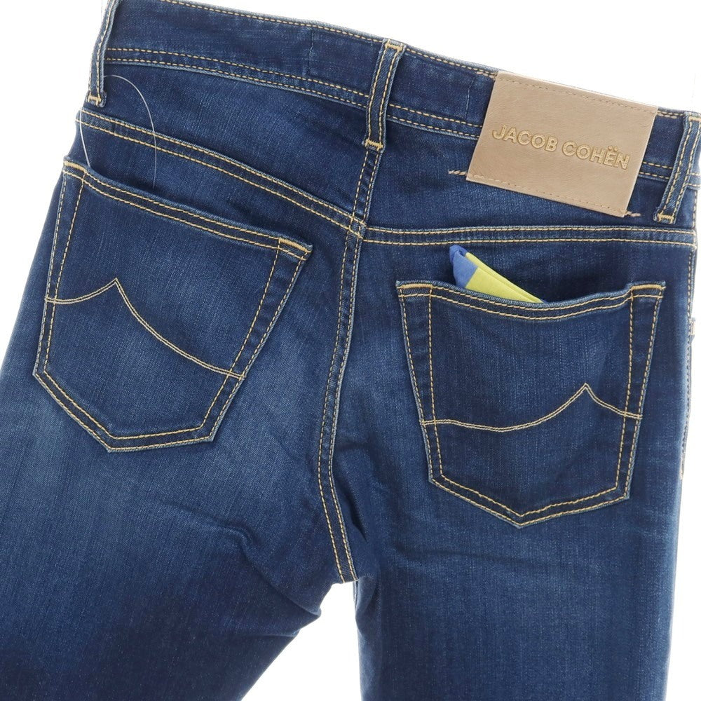 【中古】ヤコブコーエン JACOB COHEN BARD ストレッチ レーヨンコットンリヨセルポリエステル デニムパンツ ジーンズ ネイビーブルー【サイズ28】【 状態ランクA 】【 メンズ 】