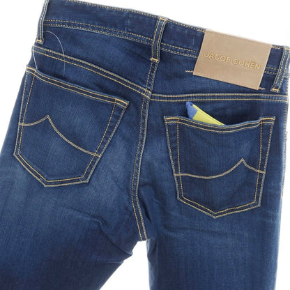 【中古】ヤコブコーエン JACOB COHEN BARD ストレッチ レーヨンコットンリヨセルポリエステル デニムパンツ ジーンズ ネイビーブルー【サイズ28】【 状態ランクA 】【 メンズ 】