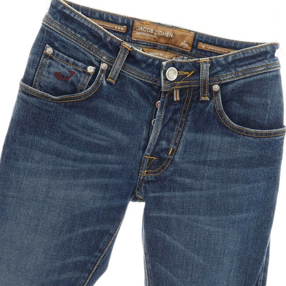 【中古】ヤコブコーエン JACOB COHEN NICK LTD LIMITED EDITION ストレッチ コットン デニムパンツ ジーンズ ネイビー【サイズ28】【 状態ランクB 】【 メンズ 】