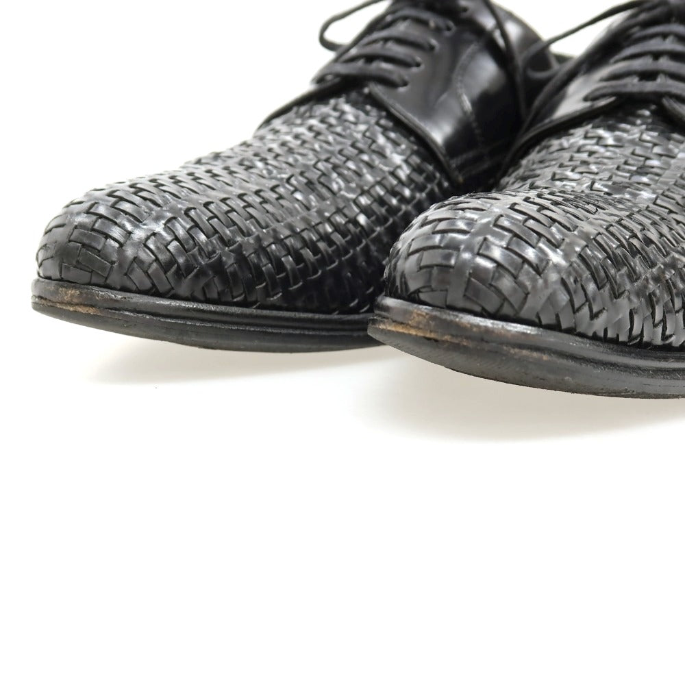 【中古】ドルチェアンドガッバーナ DOLCE&amp;GABBANA レザー ドレスシューズ ブラック【サイズ5.5】【 状態ランクB 】【 メンズ 】
