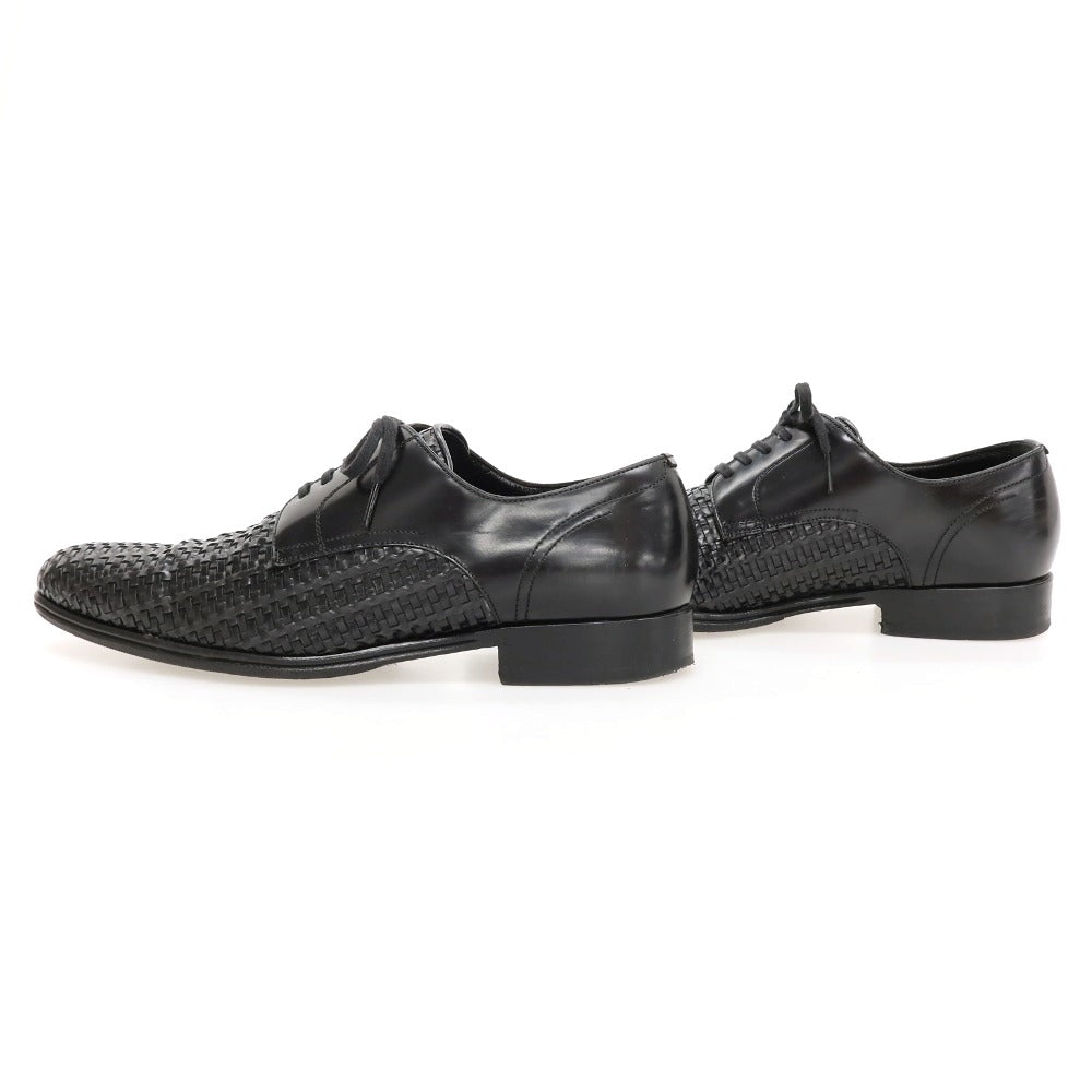 【中古】ドルチェアンドガッバーナ DOLCE&amp;GABBANA レザー ドレスシューズ ブラック【サイズ5.5】【 状態ランクB 】【 メンズ 】