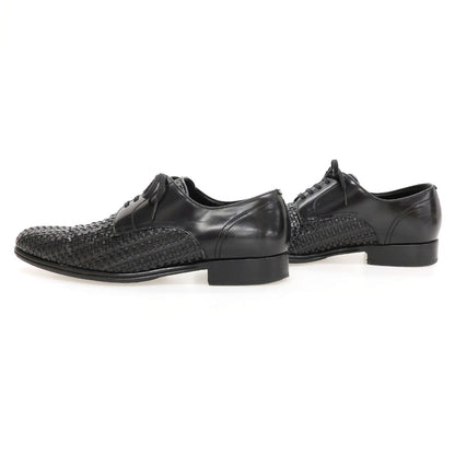 【中古】ドルチェアンドガッバーナ DOLCE&amp;GABBANA レザー ドレスシューズ ブラック【サイズ5.5】【 状態ランクB 】【 メンズ 】