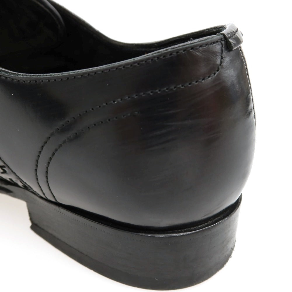 【中古】ドルチェアンドガッバーナ DOLCE&amp;GABBANA レザー ドレスシューズ ブラック【サイズ5.5】【 状態ランクB 】【 メンズ 】