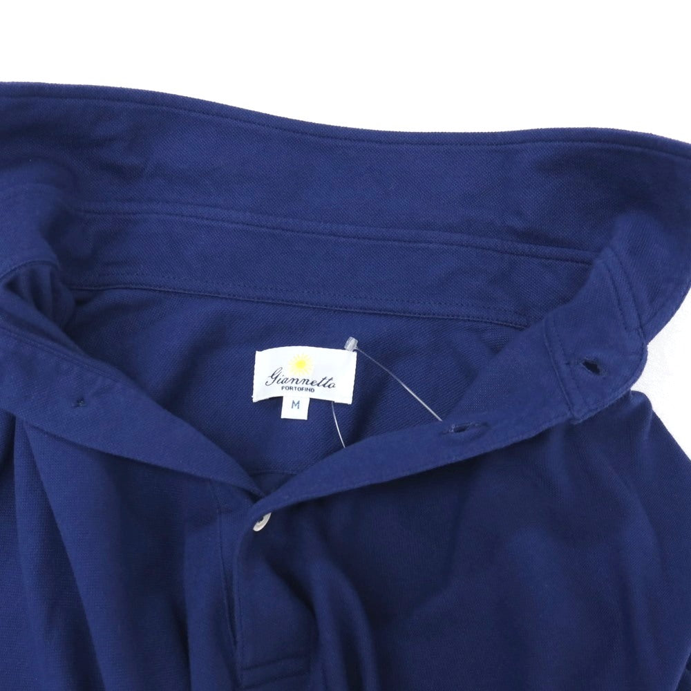 【中古】ジャンネット giannetto コットンポリウレタン 半袖ポロシャツ ロイヤルブルー【サイズM】【 状態ランクB 】【 メンズ 】