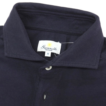 【中古】ジャンネット giannetto コットンポリウレタン 半袖ポロシャツ ダークネイビー【サイズM】【 状態ランクB 】【 メンズ 】