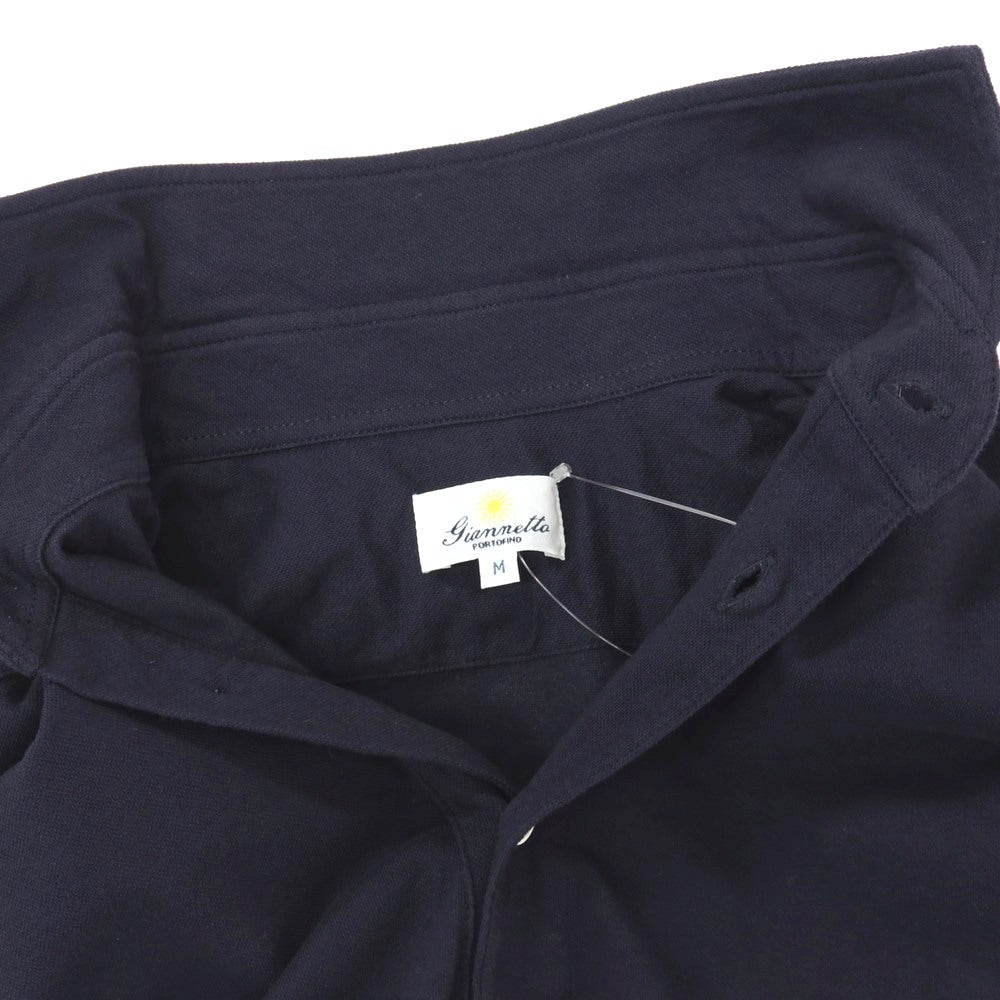 【中古】ジャンネット giannetto コットンポリウレタン 半袖ポロシャツ ダークネイビー【サイズM】【 状態ランクB 】【 メンズ 】