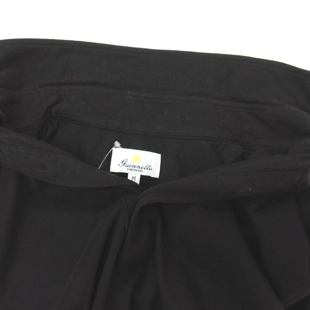 【中古】ジャンネット giannetto コットンポリウレタン 半袖ポロシャツ ブラック【サイズM】【 状態ランクB 】【 メンズ 】