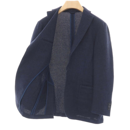 【中古】リングヂャケット RING JACKET New Balloon ウール 3B テーラードジャケット ネイビー【サイズ48】【 状態ランクC 】【 メンズ 】