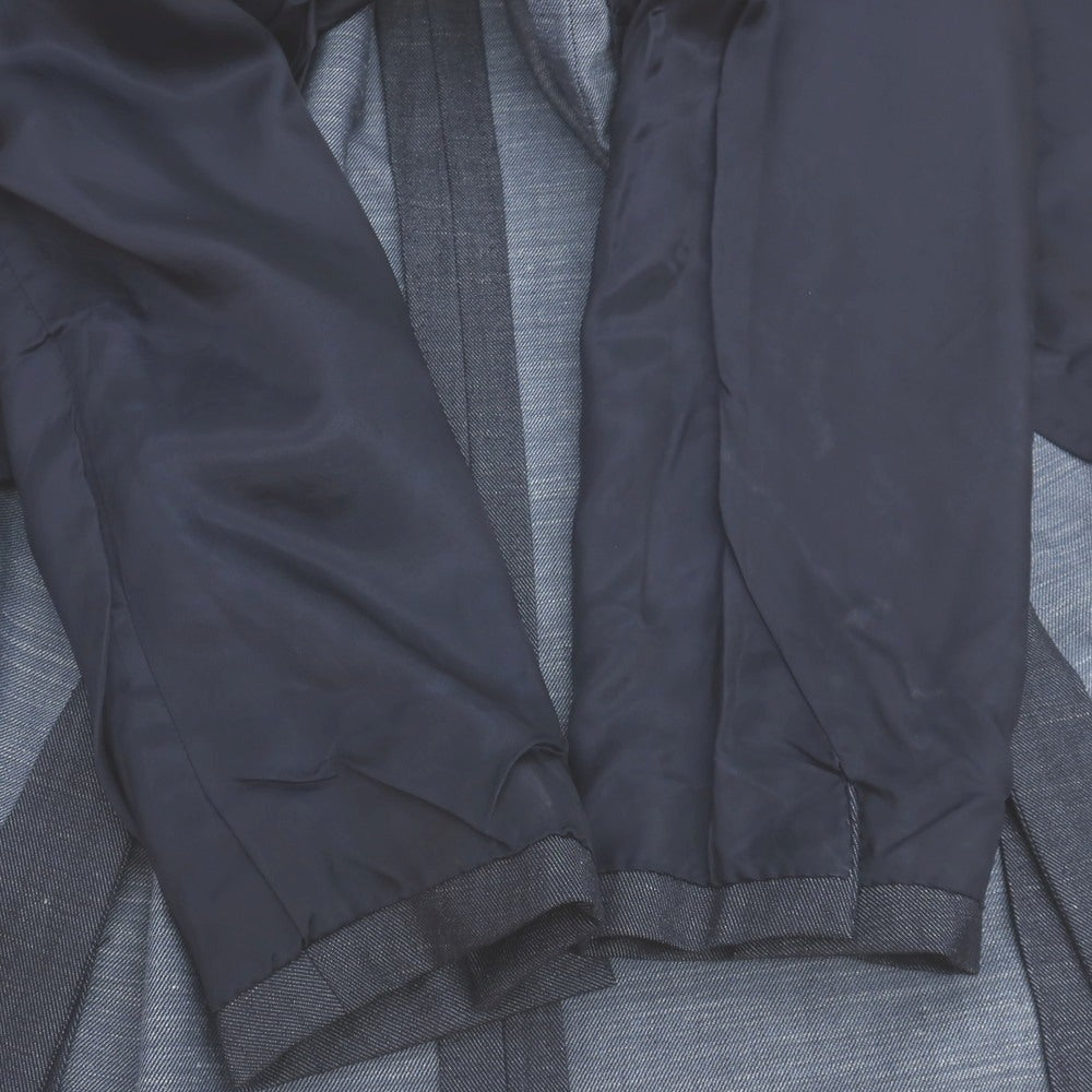 【中古】リングヂャケット RING JACKET ウールシルクリネン 6B ダブルブレスト テーラードジャケット ネイビー【サイズ48】【 状態ランクC 】【 メンズ 】