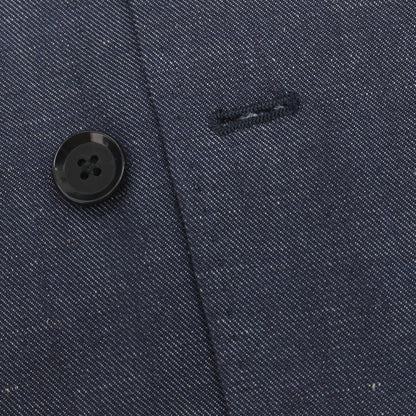 【中古】リングヂャケット RING JACKET ウールシルクリネン 6B ダブルブレスト テーラードジャケット ネイビー【サイズ48】【 状態ランクC 】【 メンズ 】