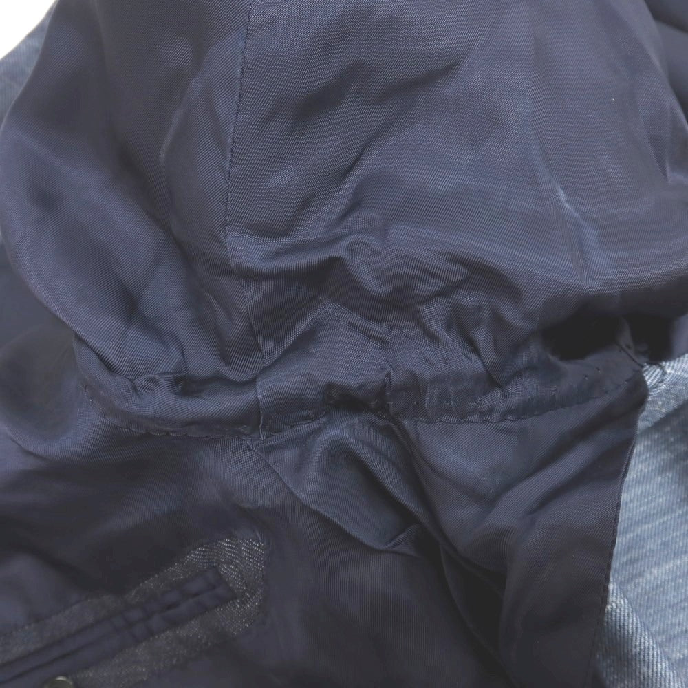 【中古】リングヂャケット RING JACKET ウールシルクリネン 6B ダブルブレスト テーラードジャケット ネイビー【サイズ48】【 状態ランクC 】【 メンズ 】