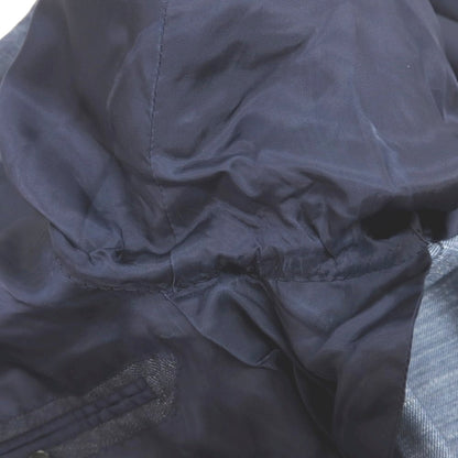 【中古】リングヂャケット RING JACKET ウールシルクリネン 6B ダブルブレスト テーラードジャケット ネイビー【サイズ48】【 状態ランクC 】【 メンズ 】