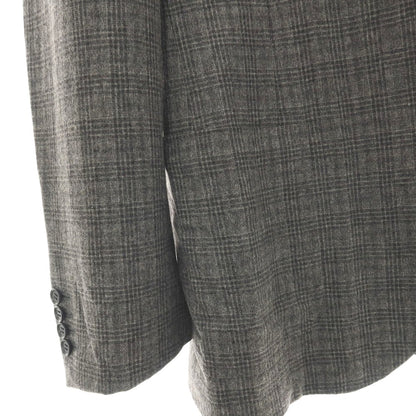 【中古】リングヂャケット RING JACKET BARNEYS NEW YORK別注 ウールナイロン チェック 3B テーラードジャケット グレー【サイズ50】【 状態ランクC 】【 メンズ 】