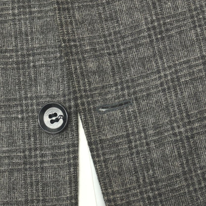 【中古】リングヂャケット RING JACKET BARNEYS NEW YORK別注 ウールナイロン チェック 3B テーラードジャケット グレー【サイズ50】【 状態ランクC 】【 メンズ 】