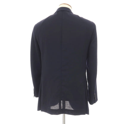 【中古】ラファエル カルーゾ CARUSO Raffaele Caruso ANGELO MARINO NAPOLI別注 ウール 3B テーラードジャケット ネイビー【サイズ48】【 状態ランクC 】【 メンズ 】