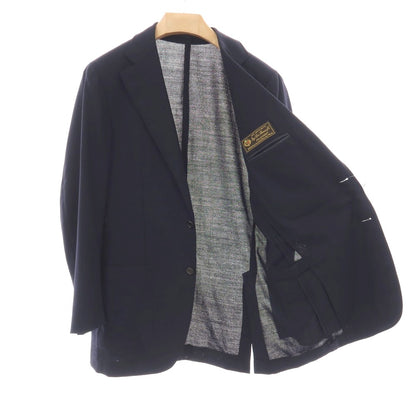 【中古】ラファエル カルーゾ CARUSO Raffaele Caruso ANGELO MARINO NAPOLI別注 ウール 3B テーラードジャケット ネイビー【サイズ48】【 状態ランクC 】【 メンズ 】