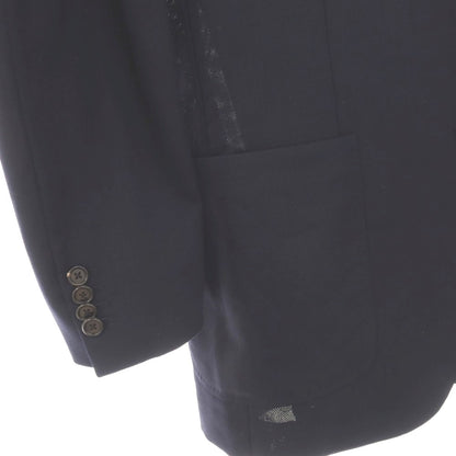 【中古】ラファエル カルーゾ CARUSO Raffaele Caruso ANGELO MARINO NAPOLI別注 ウール 3B テーラードジャケット ネイビー【サイズ48】【 状態ランクC 】【 メンズ 】