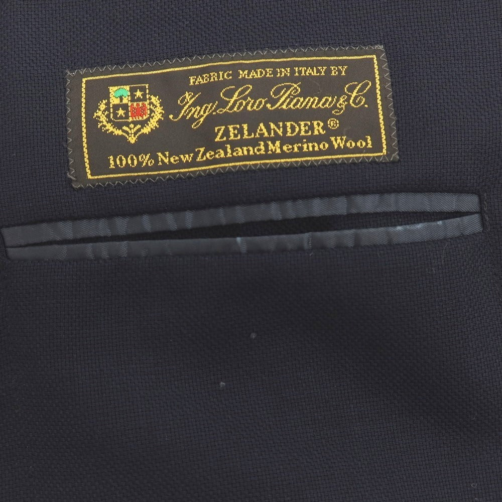 【中古】ラファエル カルーゾ CARUSO Raffaele Caruso ANGELO MARINO NAPOLI別注 ウール 3B テーラードジャケット ネイビー【サイズ48】【 状態ランクC 】【 メンズ 】