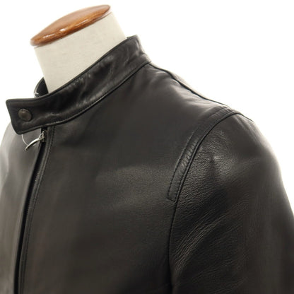 【中古】エンメティ EMMETI JURI LUX ラムスキン レザー シングル ライダースジャケット ブラック【サイズ48】【 状態ランクB 】【 メンズ 】