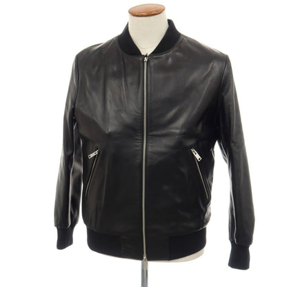 【中古】アルマ ARMA LAMB SILKY ラム レザーブルゾン ブラック【サイズ48】【 状態ランクB 】【 メンズ 】