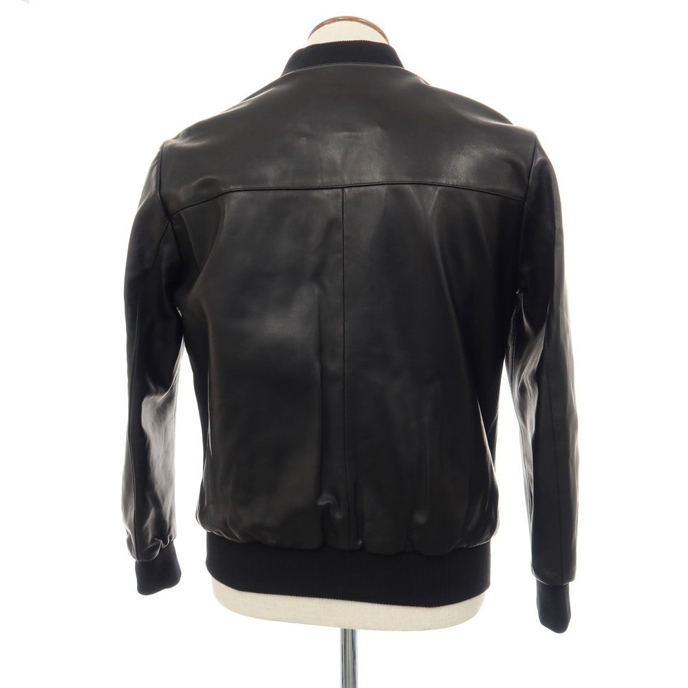 【中古】アルマ ARMA LAMB SILKY ラム レザーブルゾン ブラック【サイズ48】【 状態ランクB 】【 メンズ 】